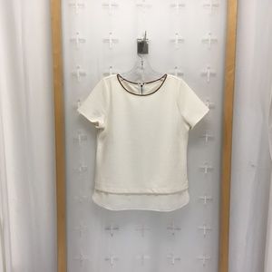 White House Black Market Women’s Ss Scoop Neck Top